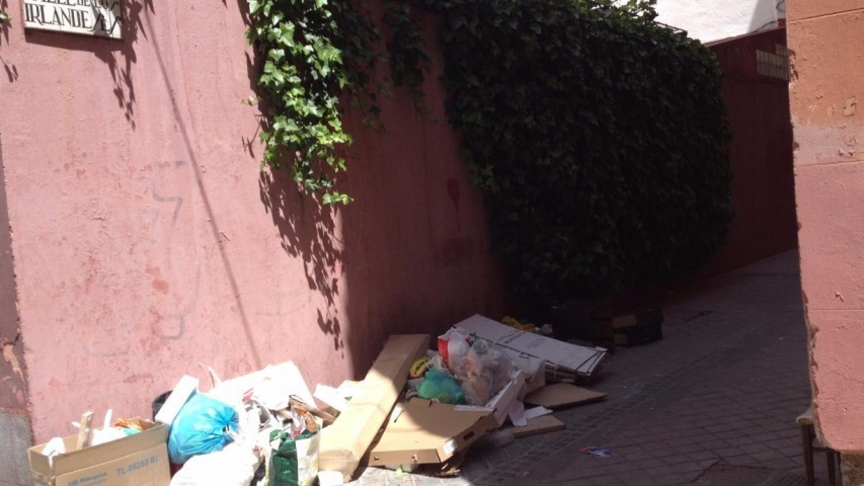 Calle de los Irlandeses, en el centro de Madrid.