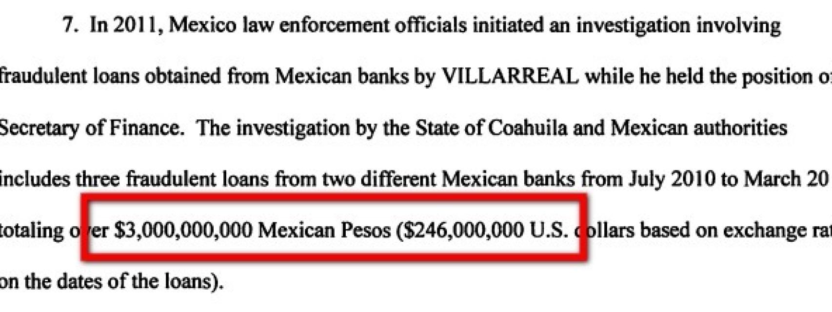 Extracto de la investigación judicial abierta en EEUU.