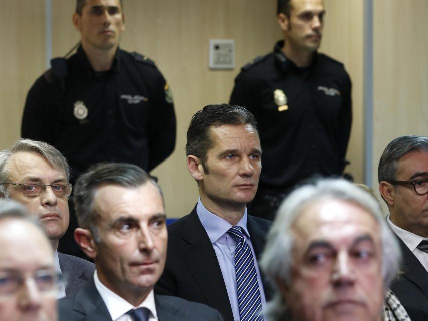 El ex duque de Palma durante el juicio.