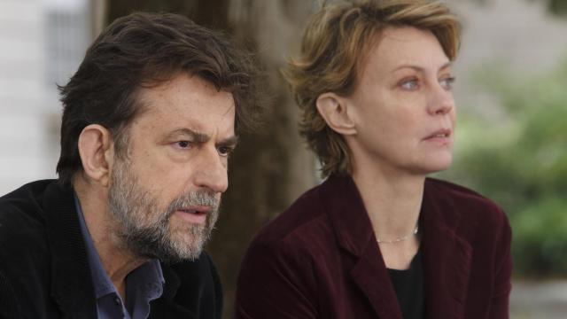 Moretti, con Marguerita Buy, en otra escena del film