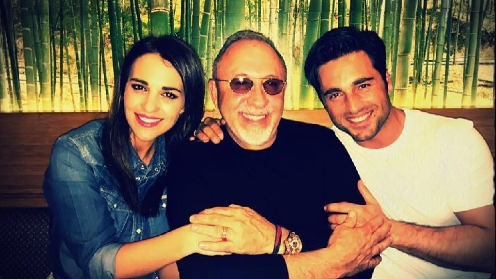 Paula Echevarría, Emilio Estefan y Bustamante en Miami