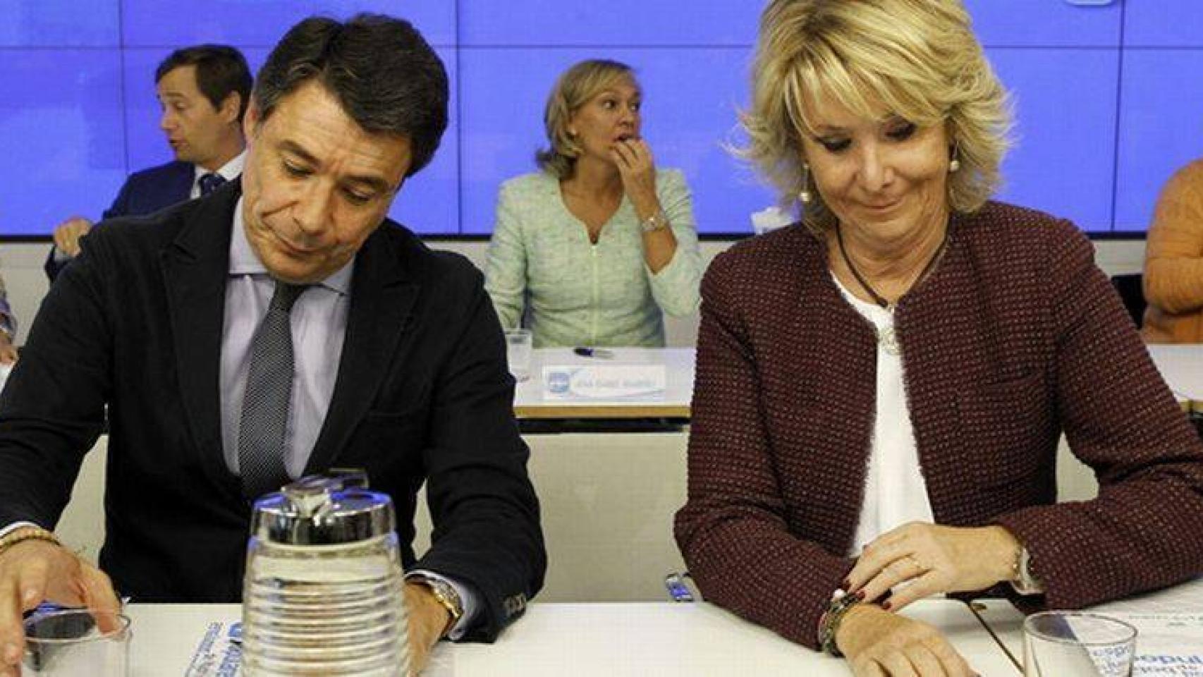 Ignacio González junto a Esperanza Aguirre.