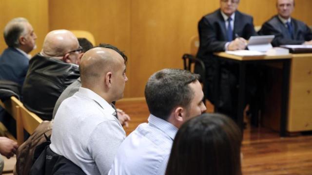 Los quince ultras,  durante el juicio.