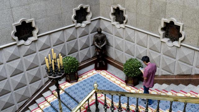 El alcalde, en el pazo de María Pita.