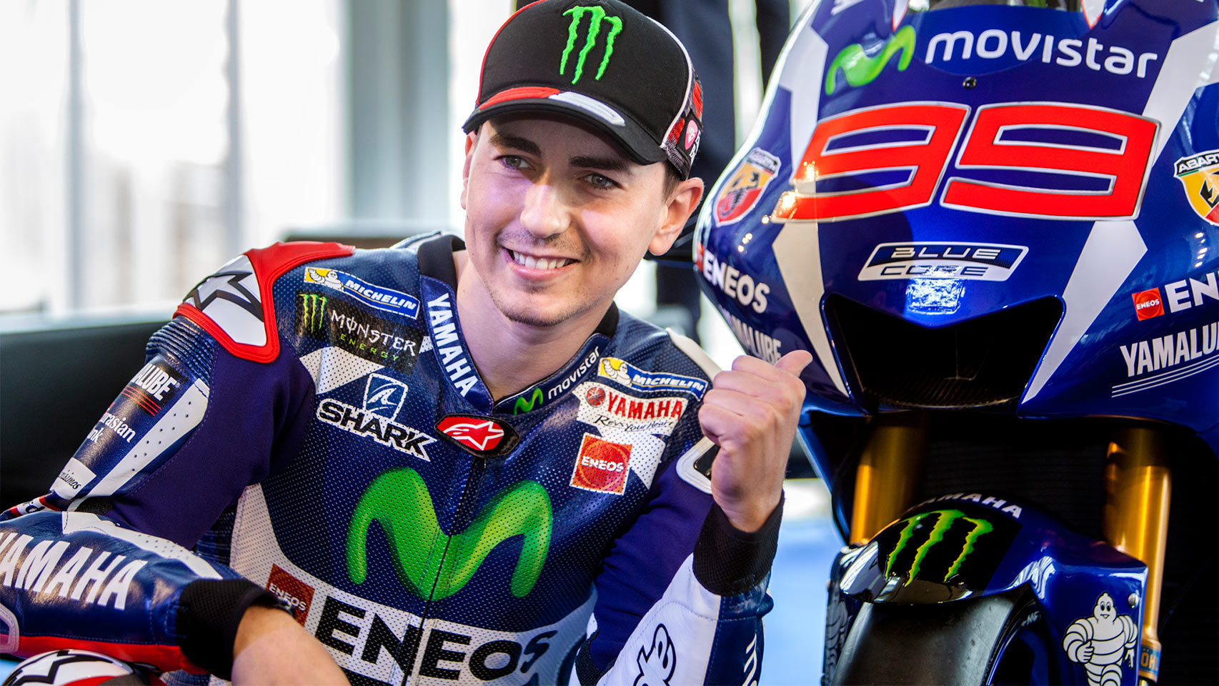 Lorenzo, durante la presentación de Yamaha.