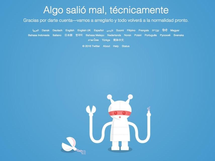 Esta es la imagen que aparece en el escritorio al tratar de entrar en el servicio.