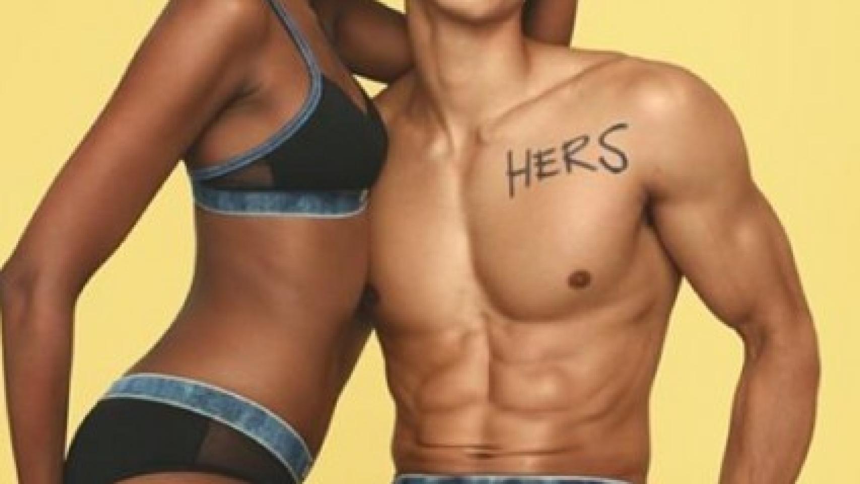 Imagen que Diesel usa para promocionarse en páginas porno