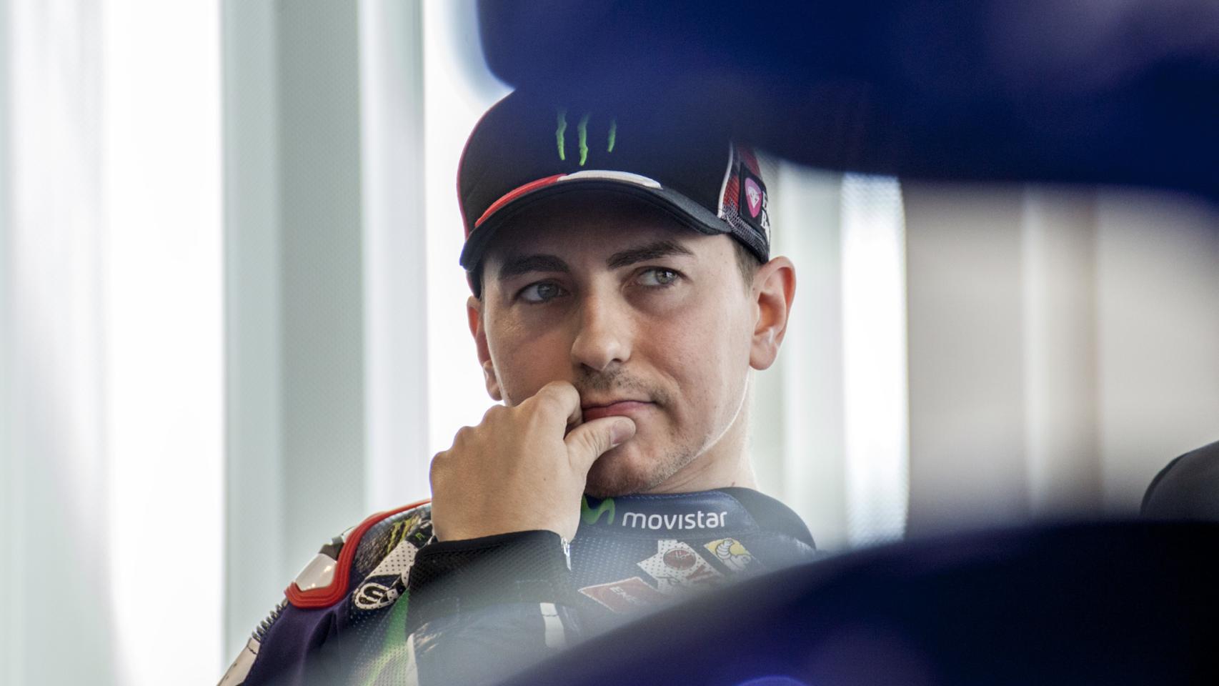 Jorge Lorenzo en su presentación con Yamaha.