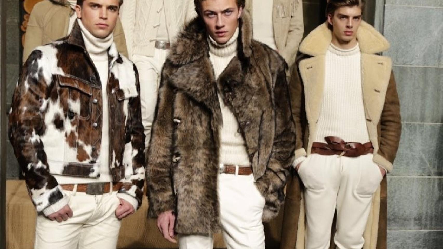 Desfile de Purple Label Ralph Lauren con Lucky Blue Smith y River Viperii