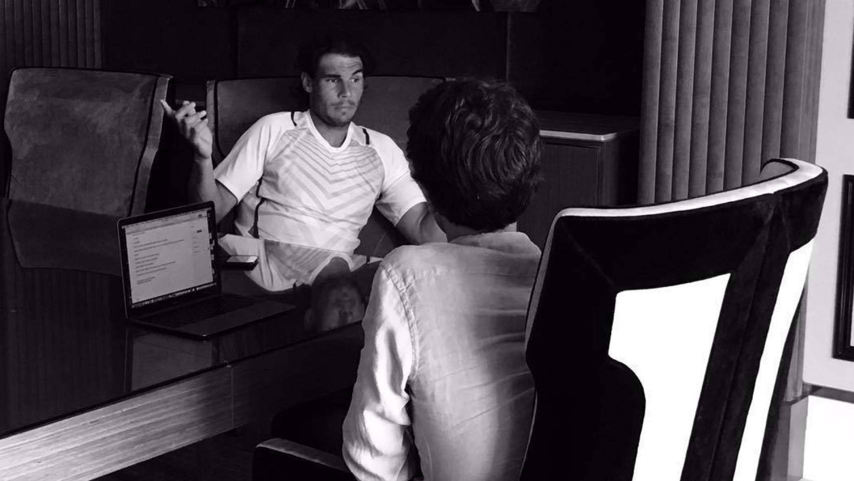 Nadal, durante la entrevista con EL ESPAÑOL.