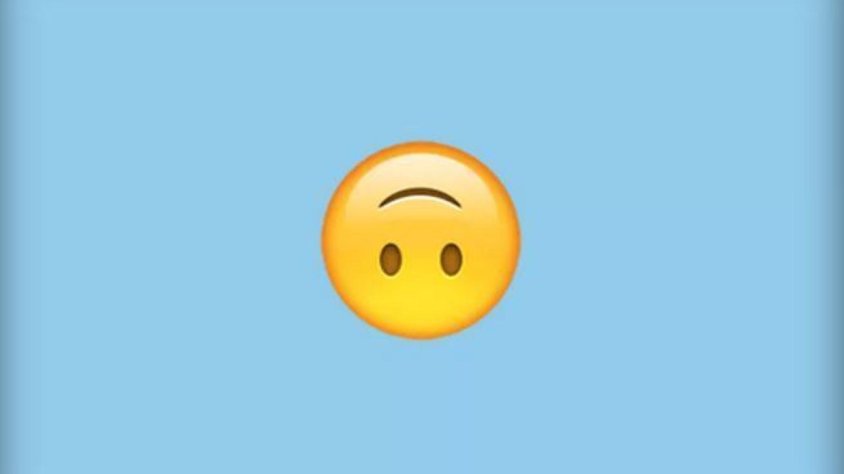 Busca en tu smartphone la cara sonriente al revés.