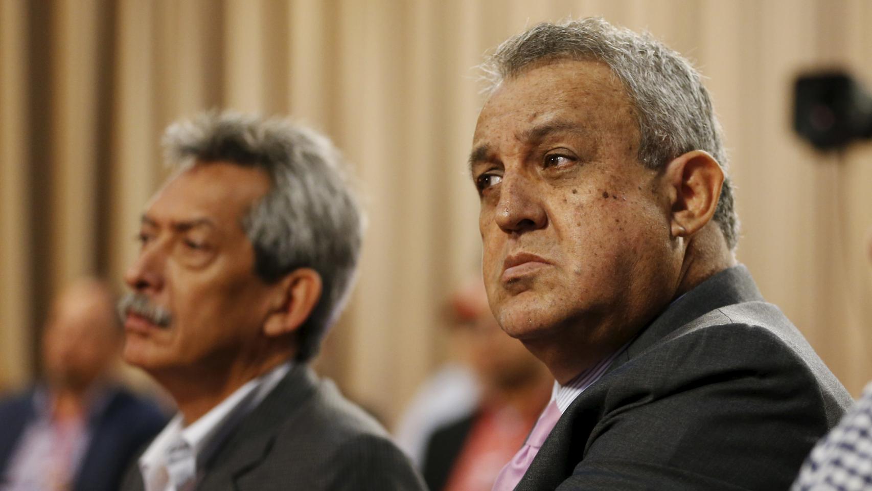 El presidente de Pdvsa, Eulogio del Pino (d).