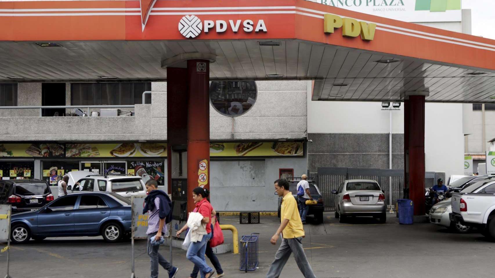 Gasolinera de PDVSA en Caracas