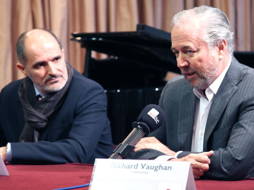 Javier Jacinto (izda.) y Richard Vaughn presentan el concierto Revelación II