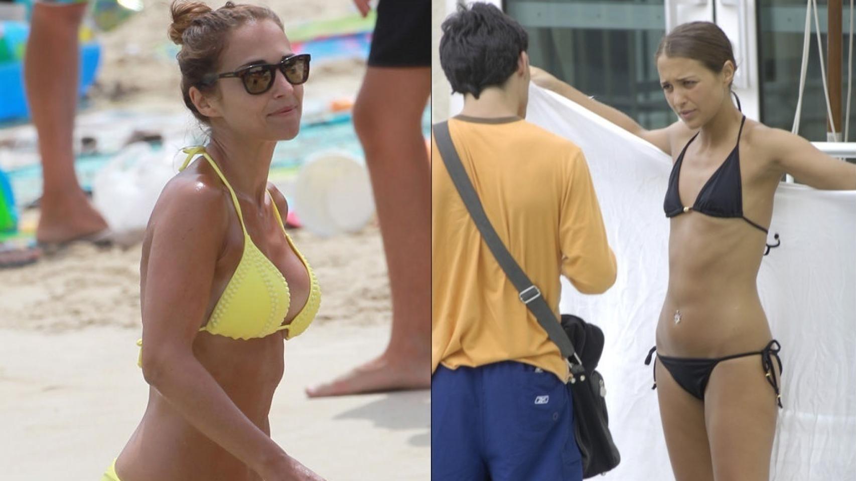 Paula Echevarría después y antes de someterse a una operación mamaria