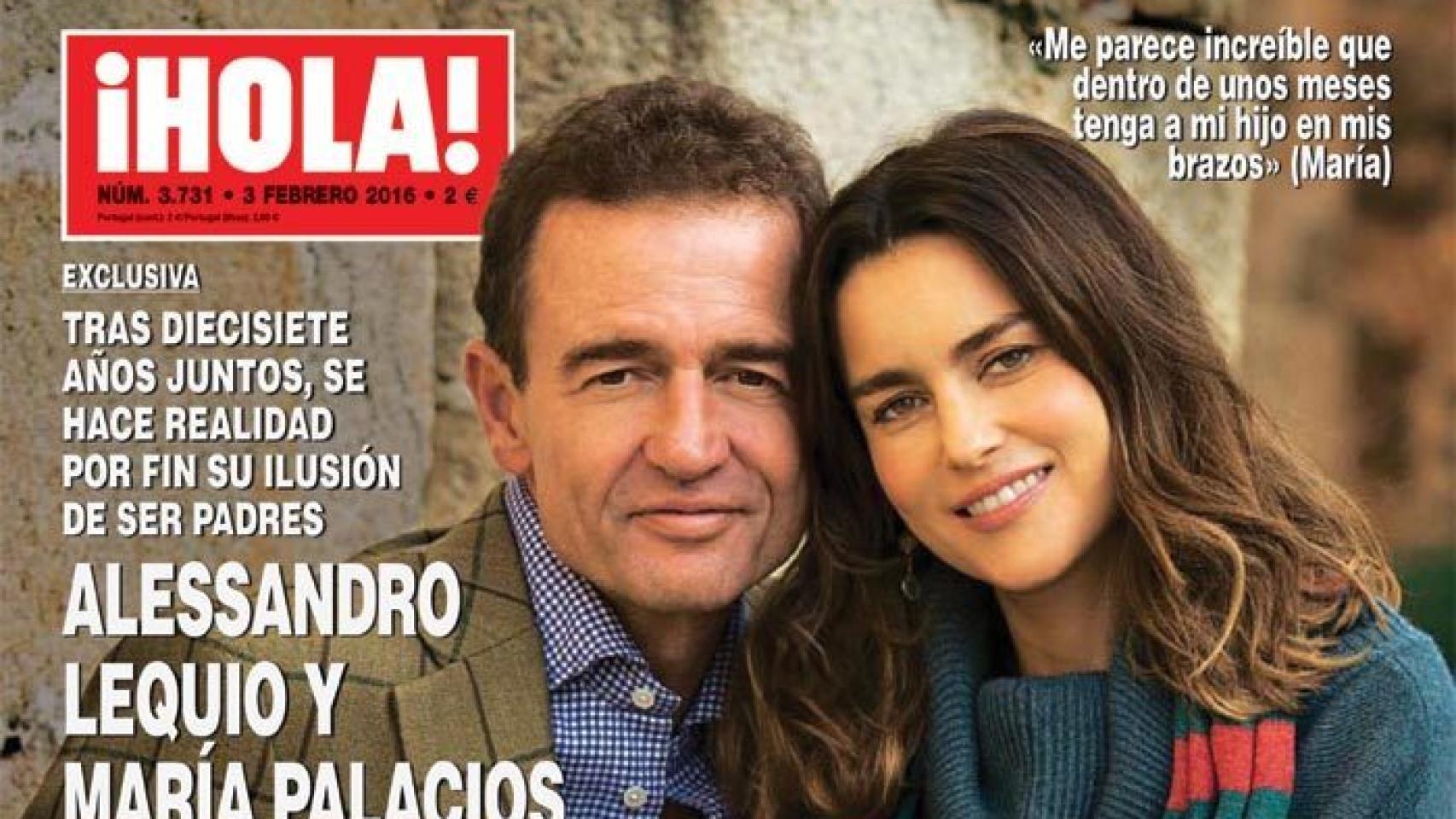 Alessandro y María protagonizan la portada de ¡Hola! de mañana