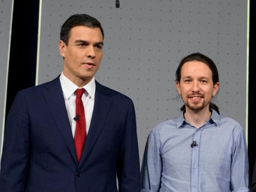 Pedro Sánchez y Pablo Iglesias.