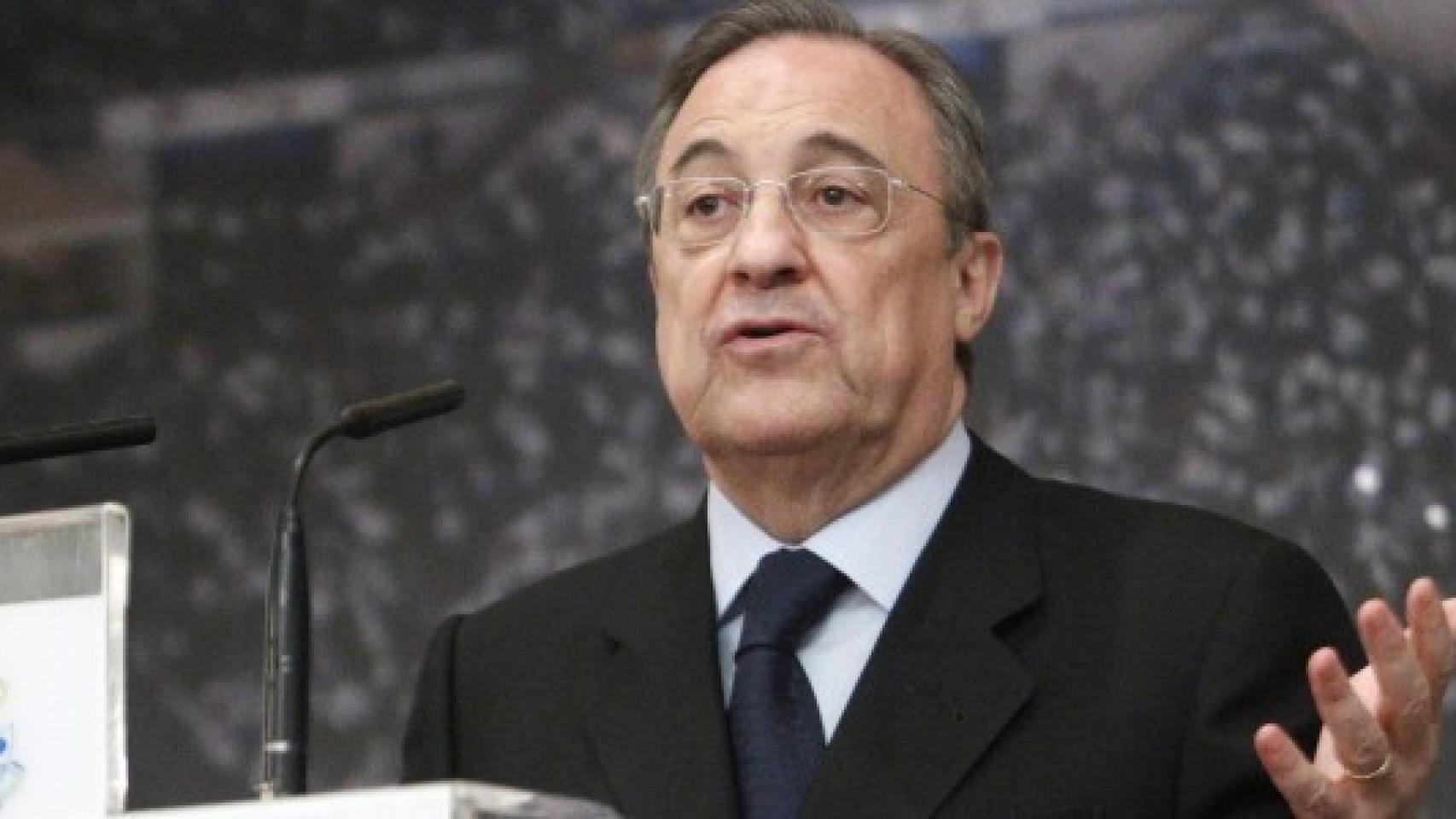 Florentino Pérez, en rueda de prensa.