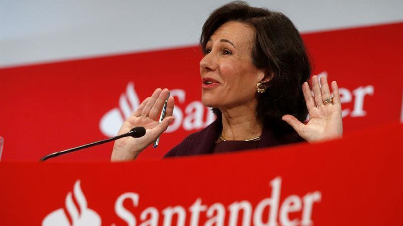 La presidenta del Banco de Santander, Ana Botín.