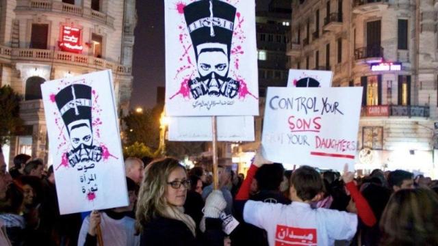 Protestas en El Cairo.