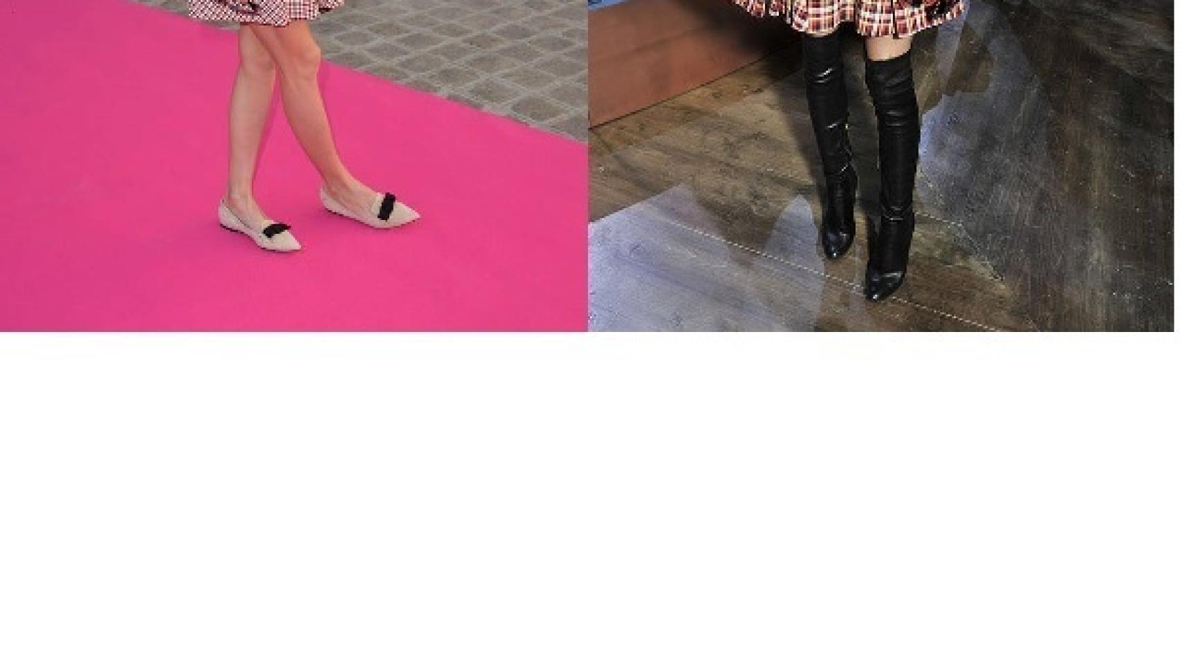 Olivia Palermo en el desfile de Schiaparelli y Louis Vuitton