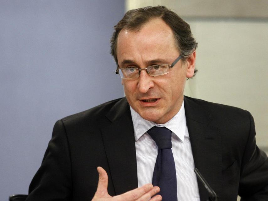 El ministro de Sanidad en funciones, Alfonso Alonso.