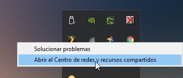 abrir centro de redes wifi