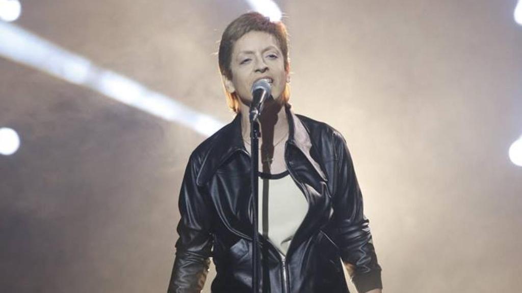 Ruth Lorenzo como David Bowie en 'Tu cara me suena' (José Irún)