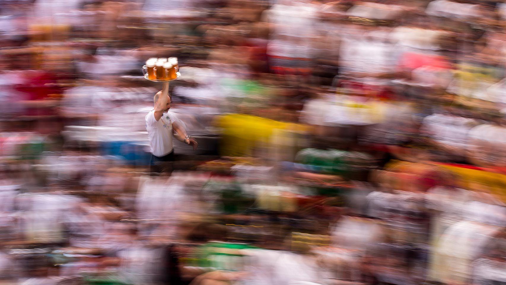 Camarero en Palma de Mallorca.