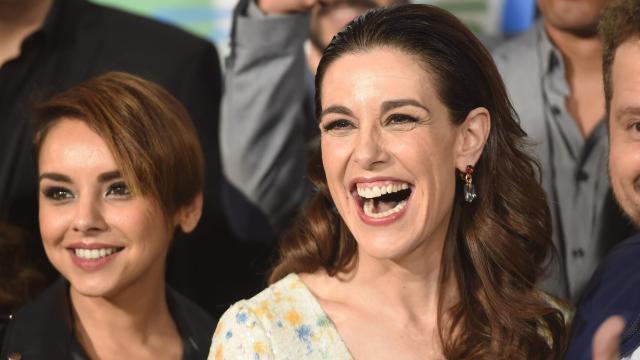 Chenoa y Raquel Sánchez Silva en la presentación del nuevo canal de Movistar