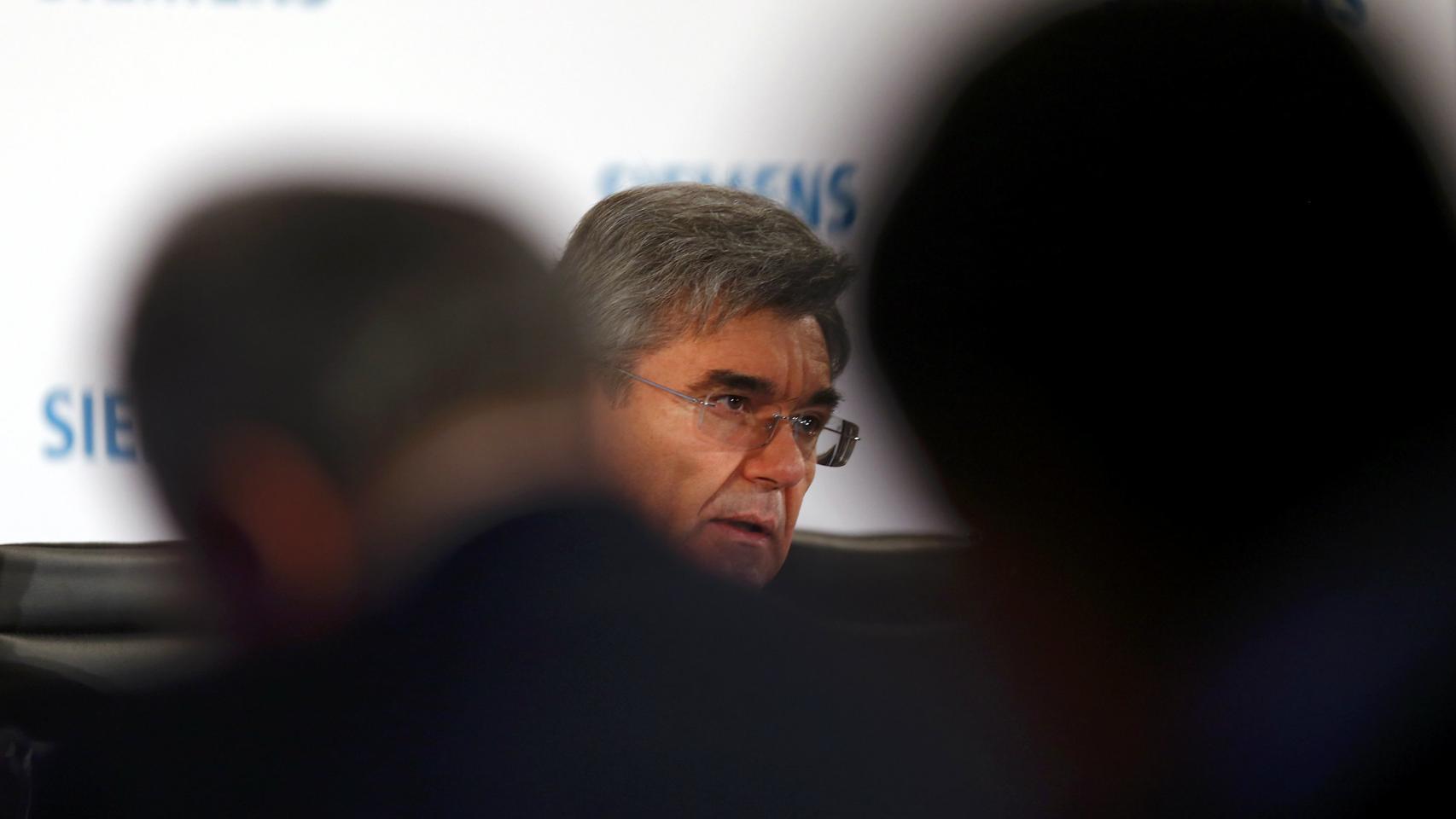 Joe Kaeser, CEO de Siemens, en la última presentación de resultados.