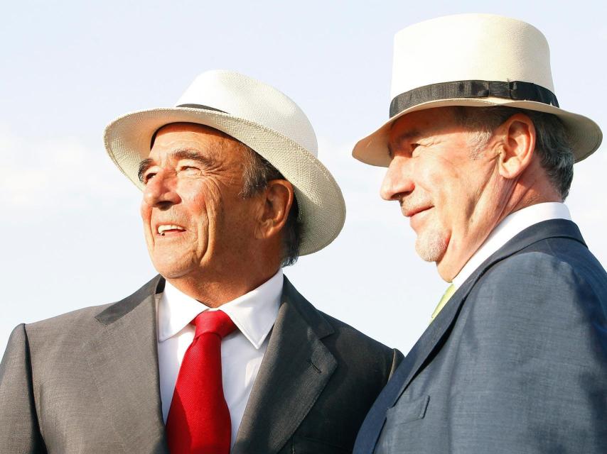 Rodrigo Rato, expresidente de Bankia, y Emilio Botín, expresidente del Santander