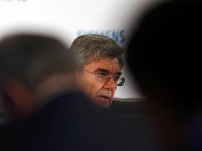 Joe Kaeser, CEO de Siemens, en la última presentación de resultados.