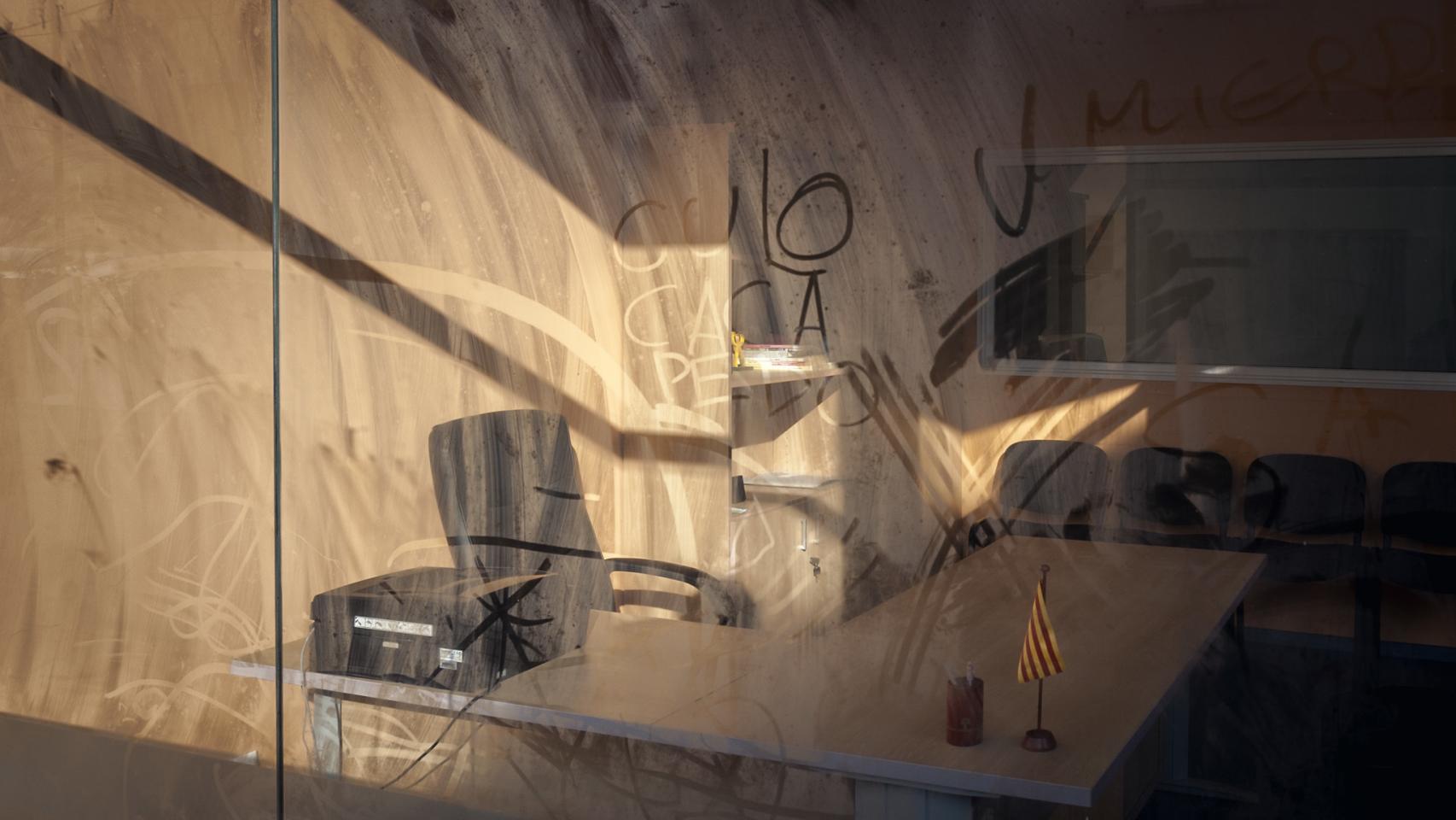 El despacho que Masagué tenía en el centro de Torredembarra.