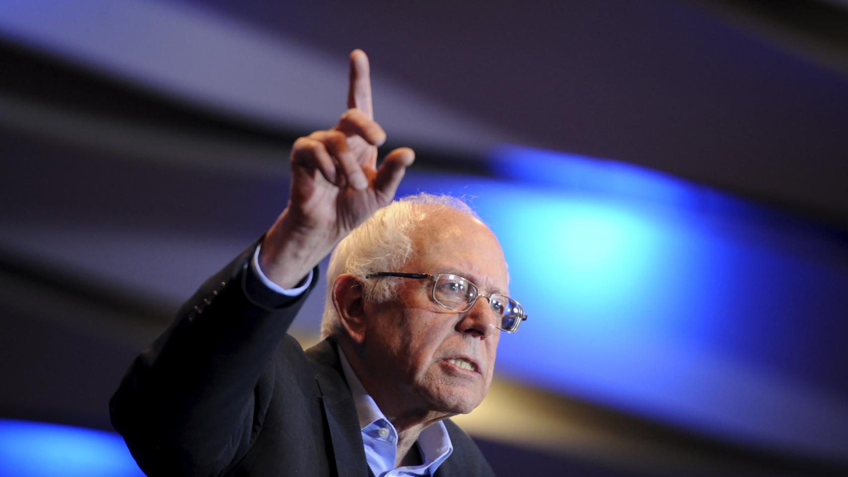 El candidato demócrata Bernie Sanders.