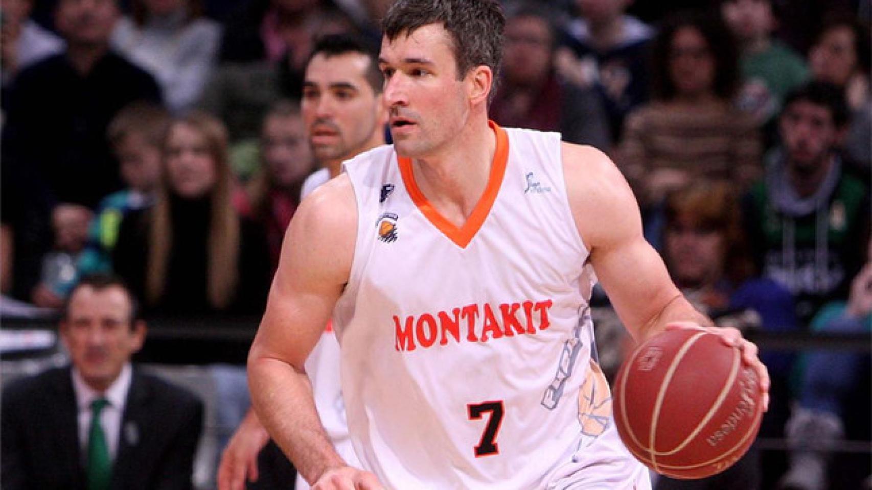 Andy Panko, durante un encuentro con el Fuenlabrada.