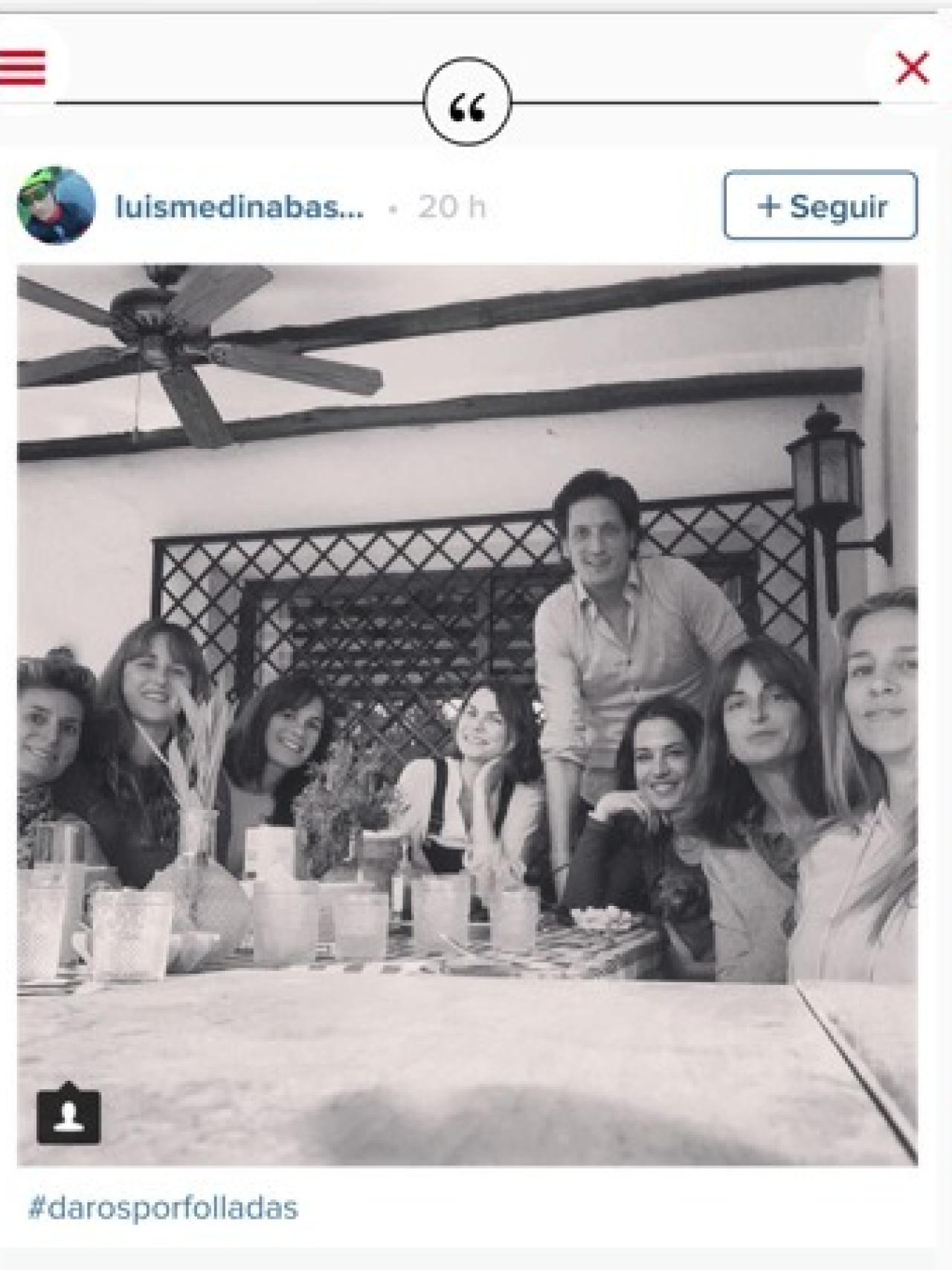 La polémica imagen que etiquetó Luis Medina