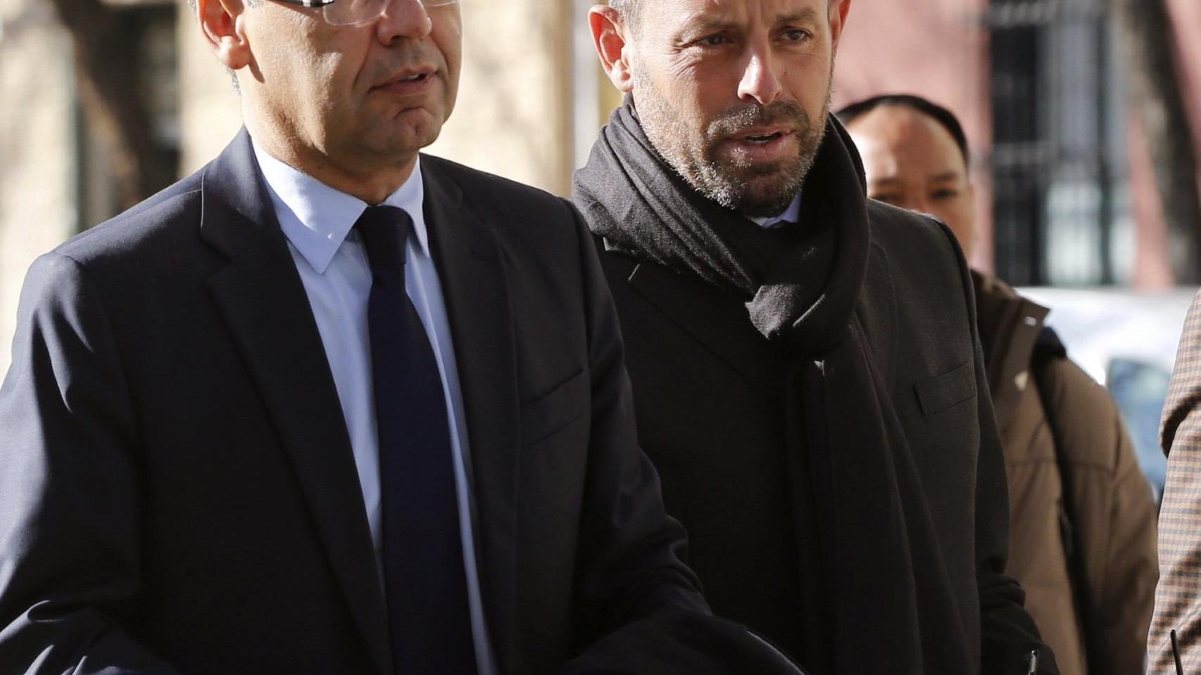 Josep Bartomeu y Sandro Rosell en una imagen de archivo.
