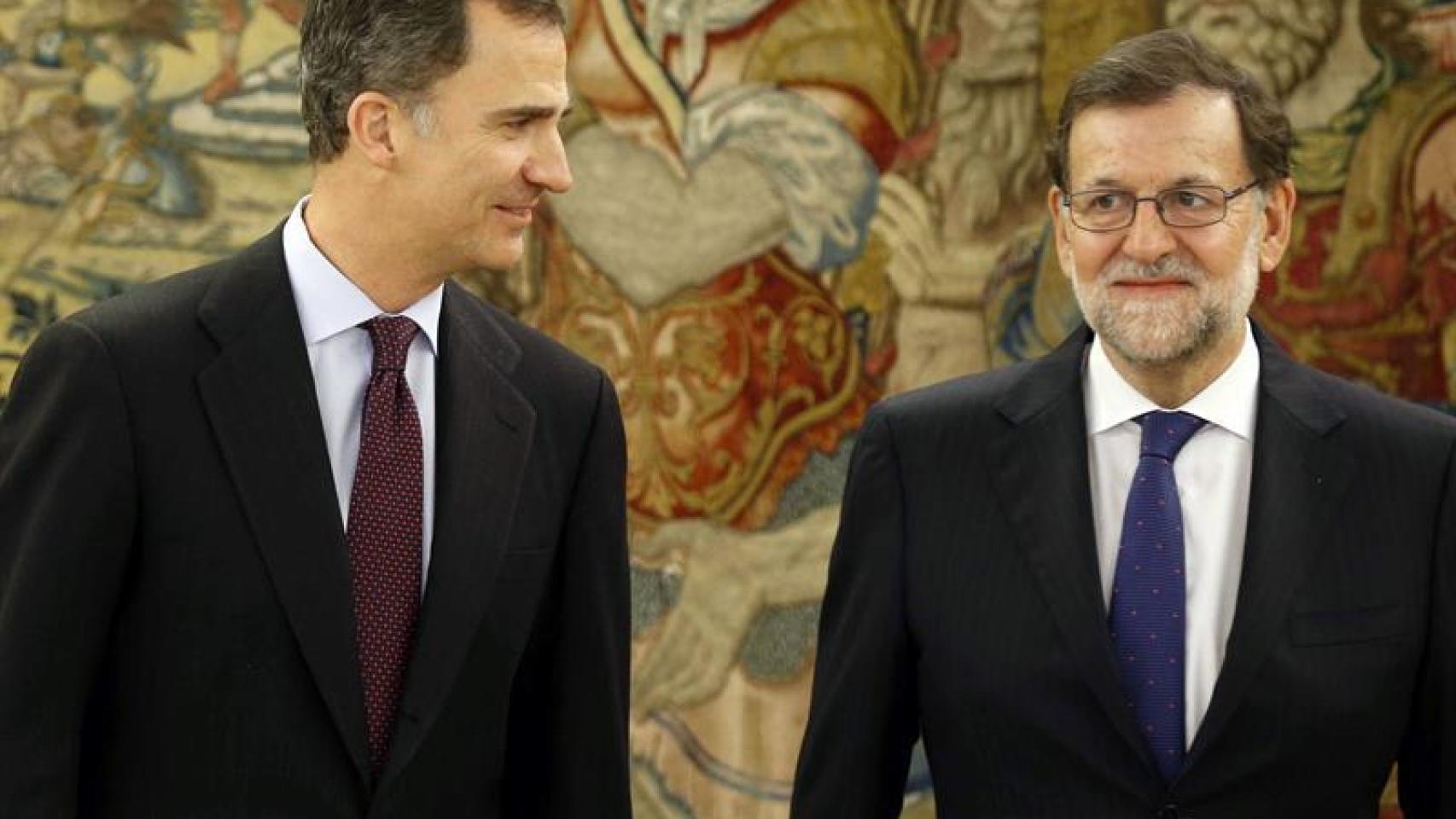 La reunión de Rajoy con el Rey se ha prolongado 45 minutos