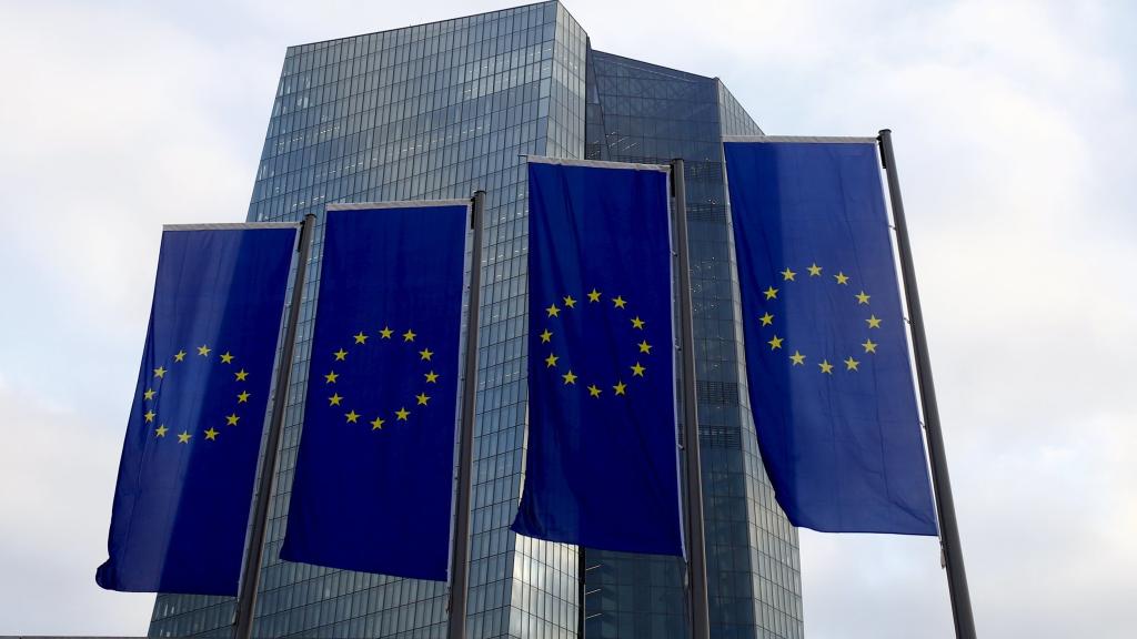 Banderas de la Unión Europea en una imagen de archivo.