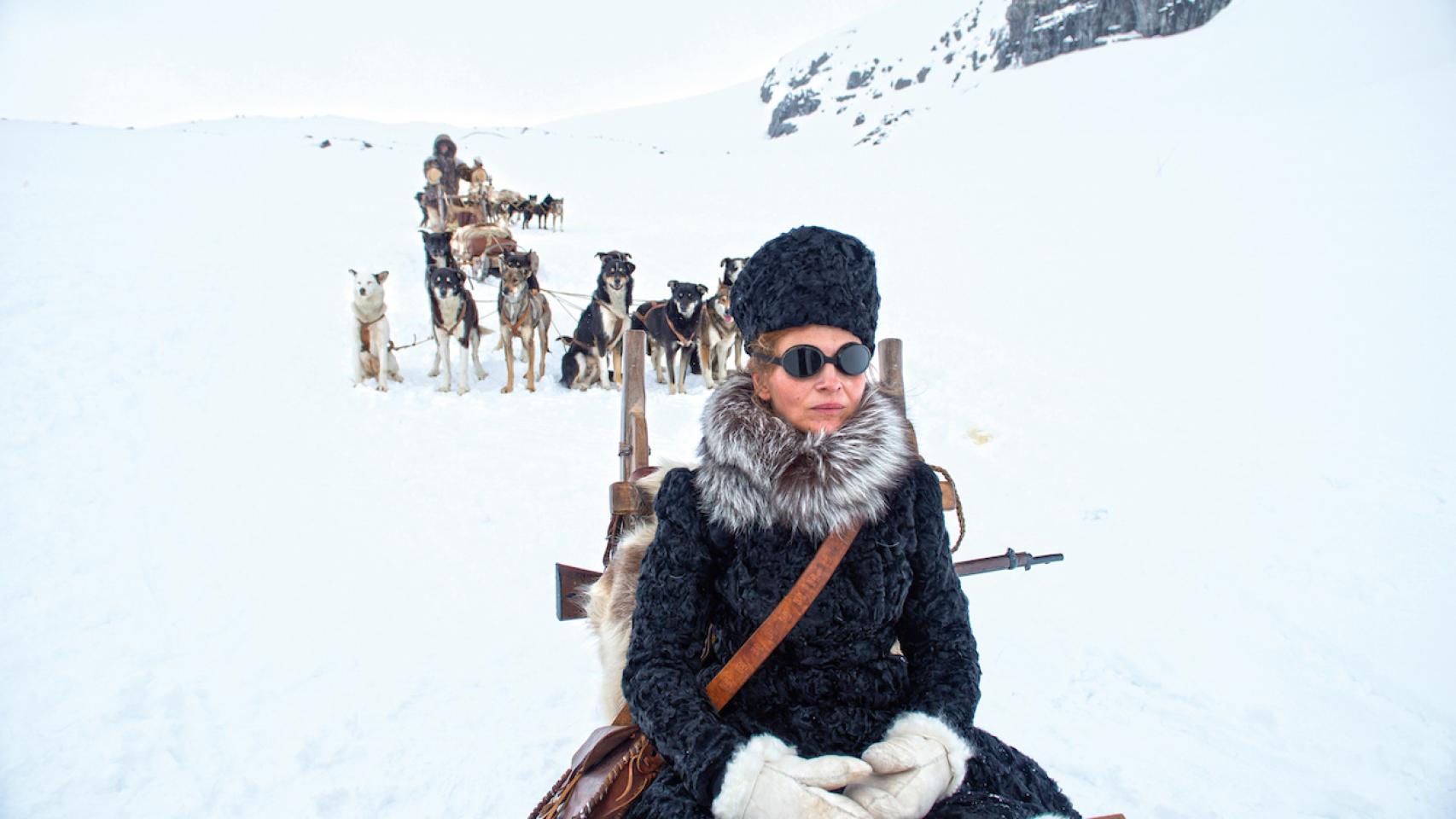 Juliette Binoche en el rodaje de Nadie quiere la noche