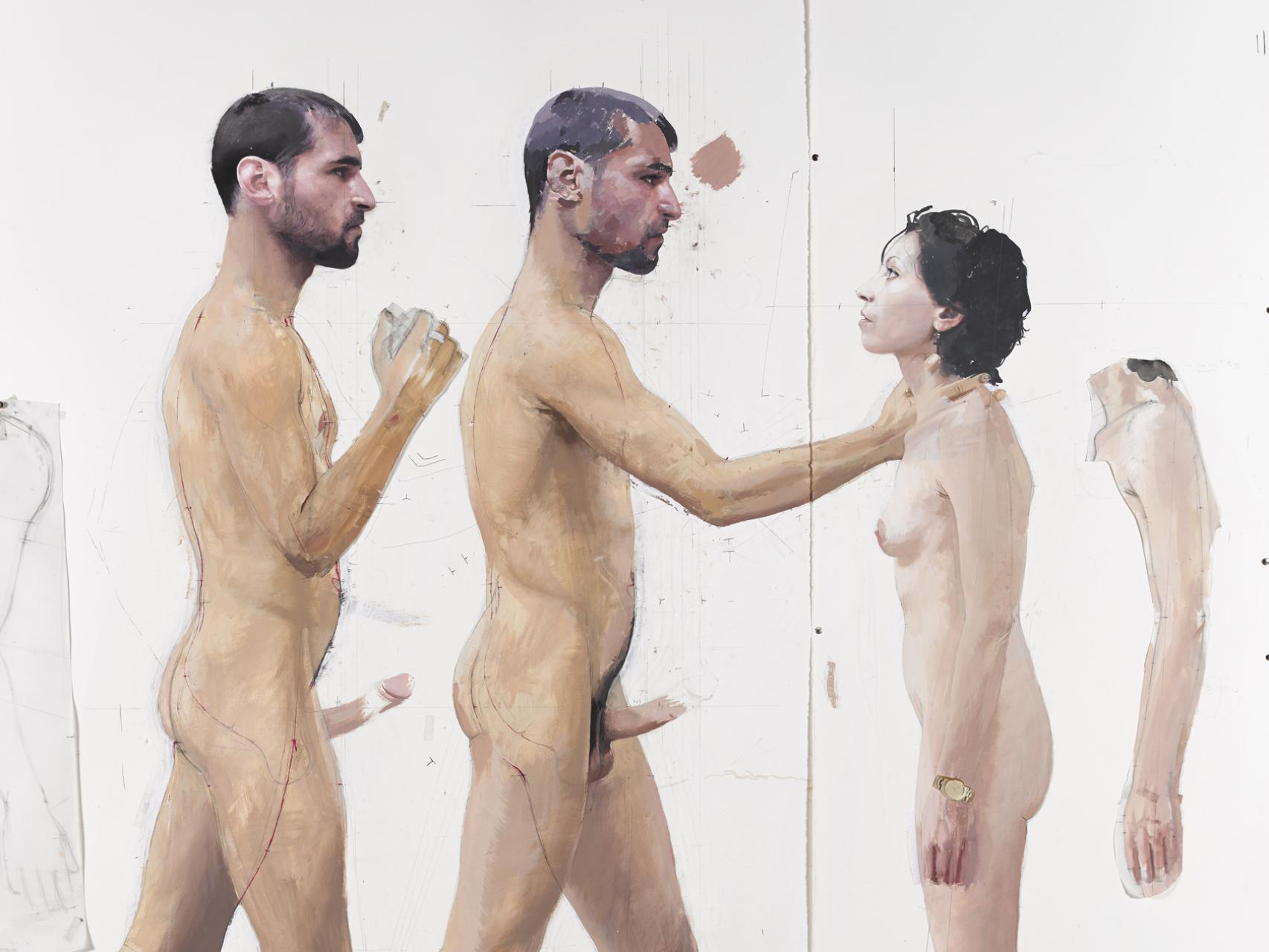 El cuadro 'Adrián y Miriam' de Antonio López.