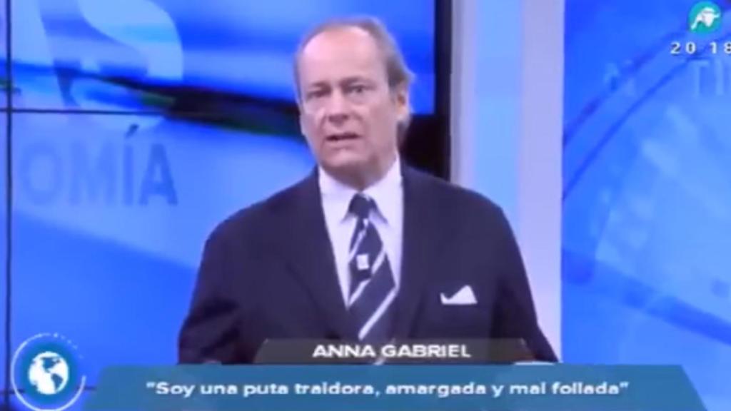 Serrano (Intereconomía), sobre Anna Gabriel: Puta, traidora, malfollada