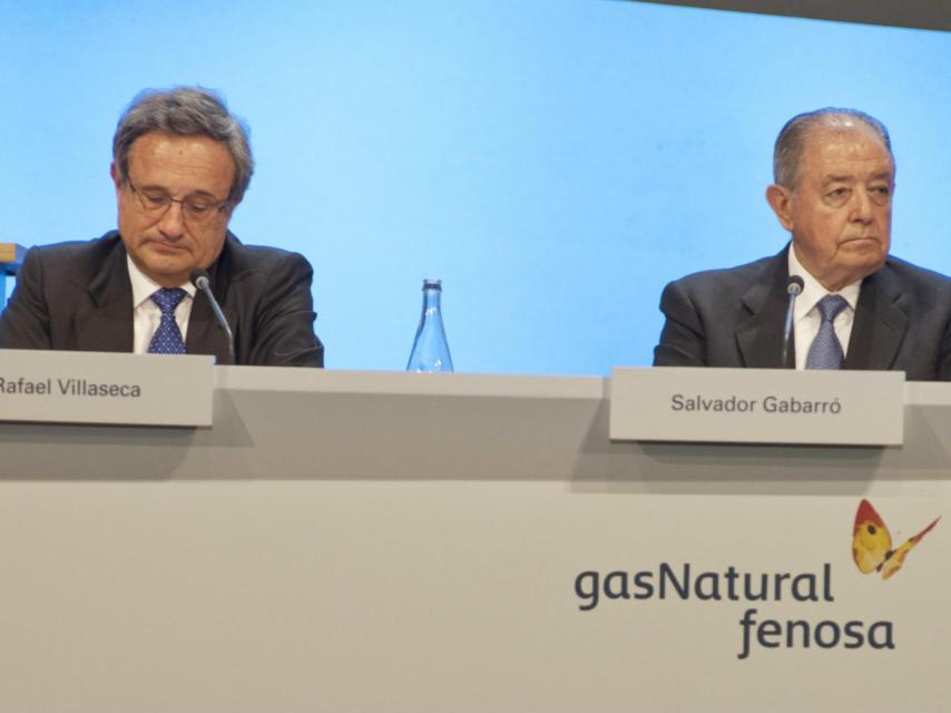 El consejero delegado, Rafael Villaseca, y el presidente, Salvador Gabarró.