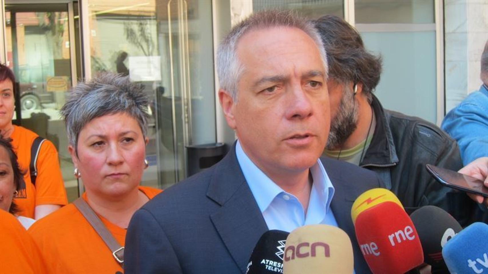 Pere Navarro, ante la prensa en una imagen de archivo.