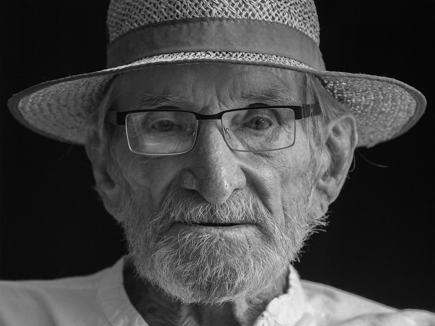 Retrato de Goody en blanco y negro realizado por Rod Westwood.