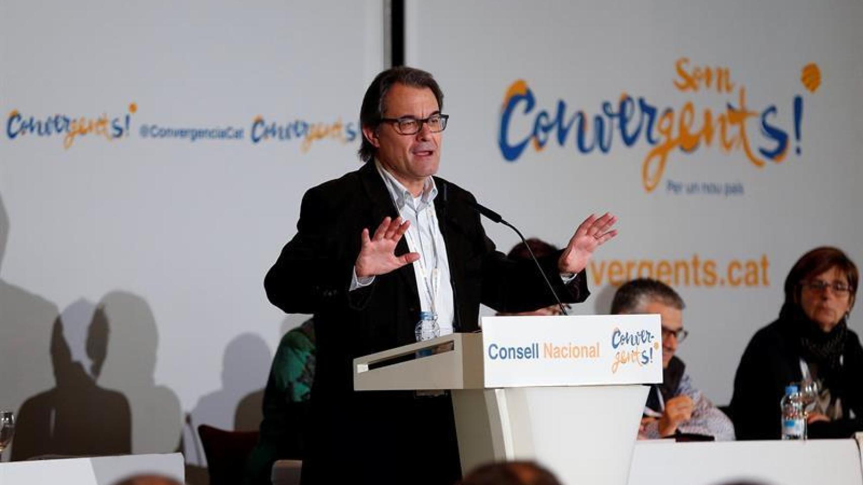 Artur Mas, durante su intervención.