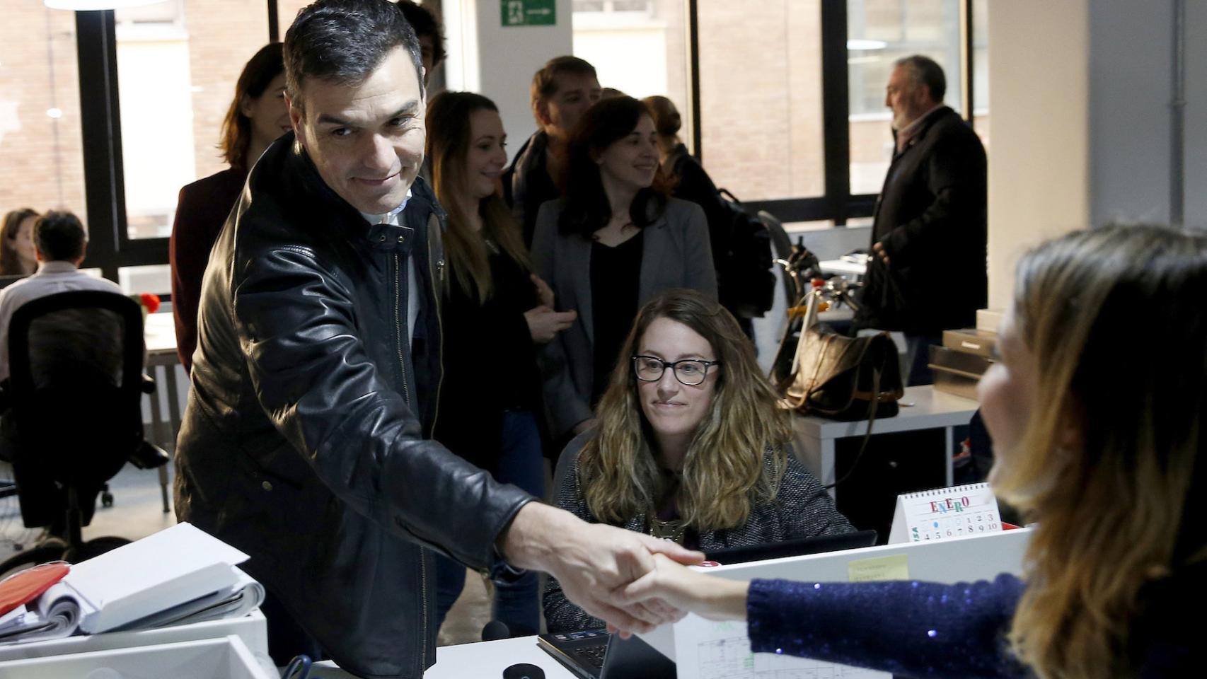 Sánchez visitó este lunes la Asociación Española de Startups.