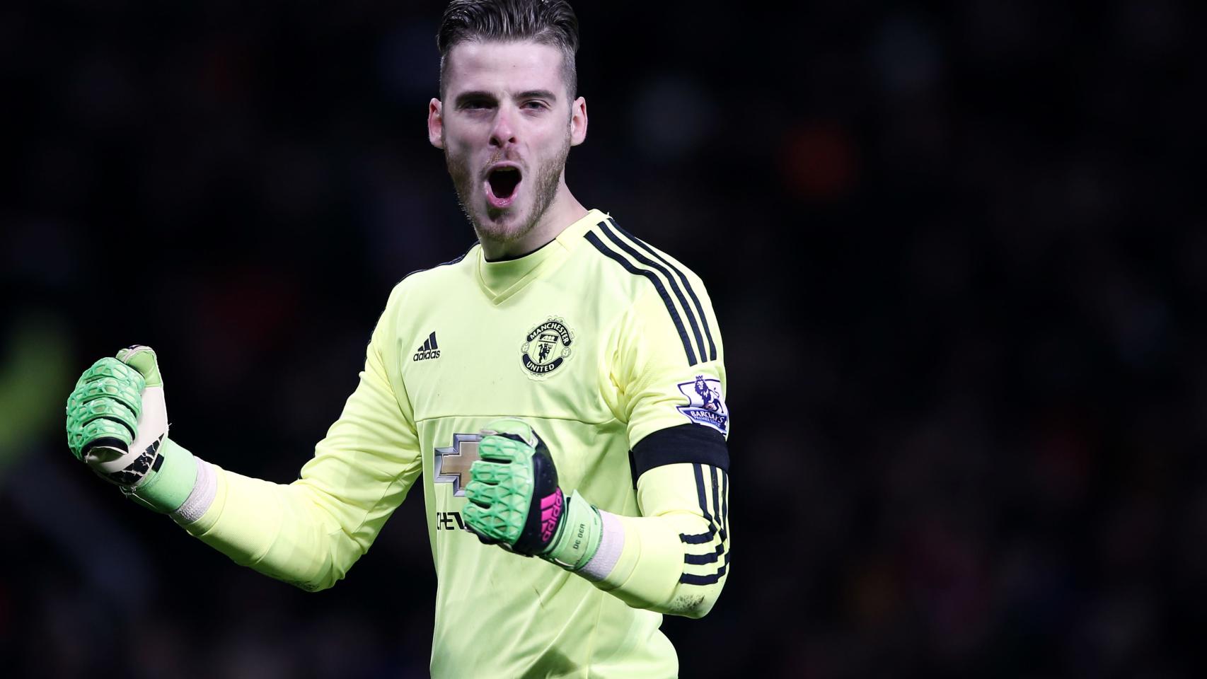 David de Gea en el último encuentro del Manchester United ante el Chelsea.