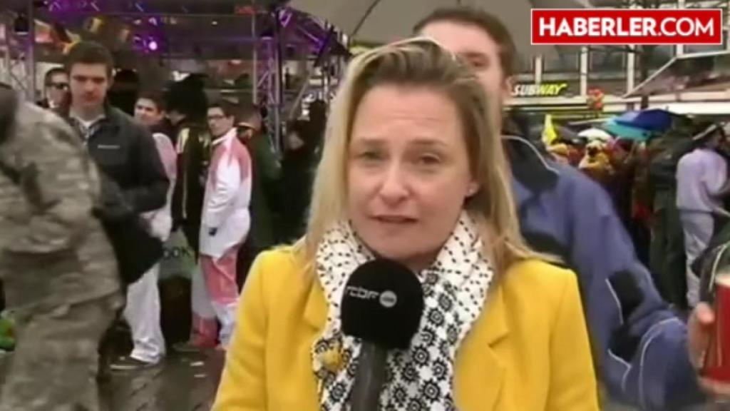 Una reportera belga, acosada sexualmente en directo